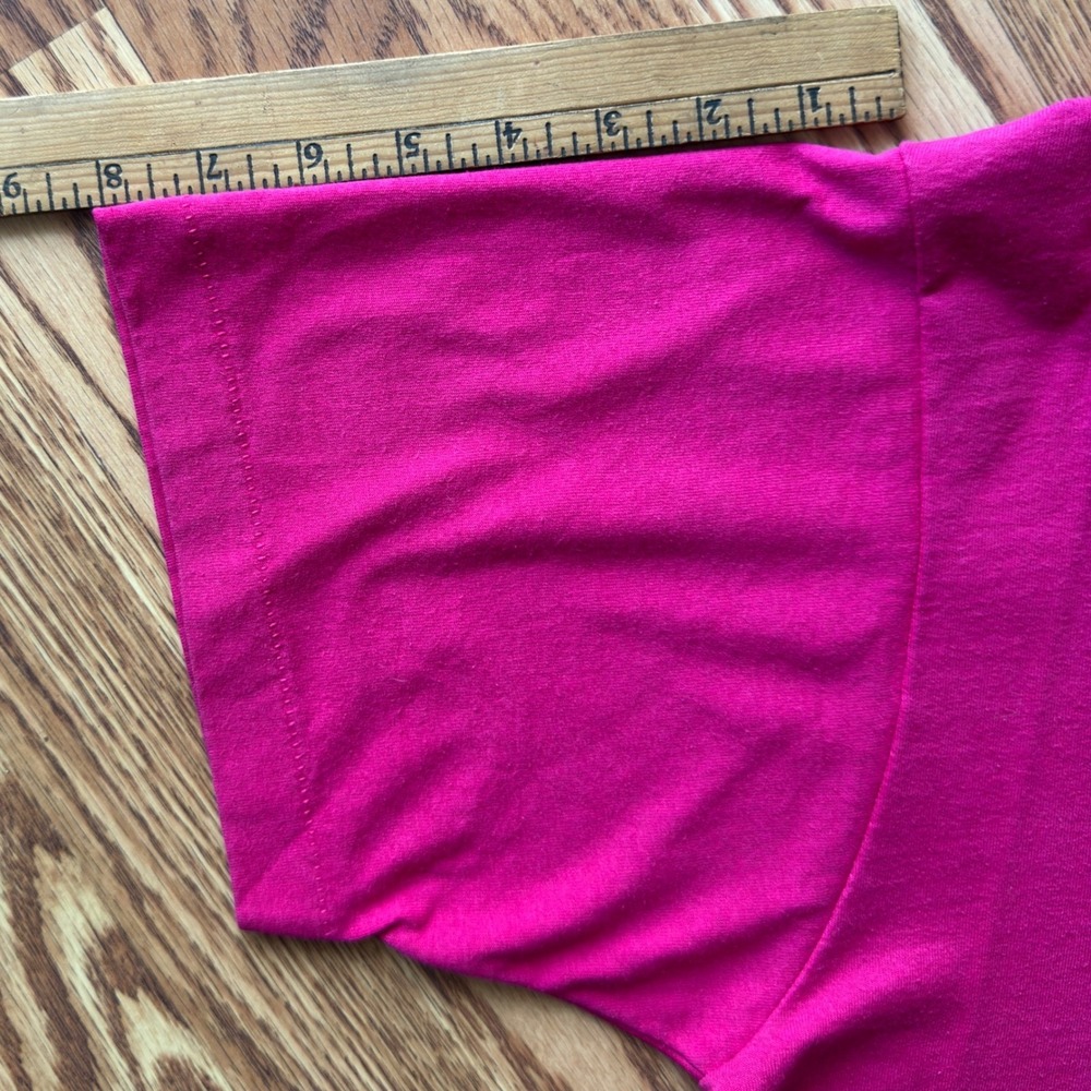 Vintage Wildwood New Jersey dolphin graphic XL‎ pink Made in USA single stitch - Picture 5 of 8